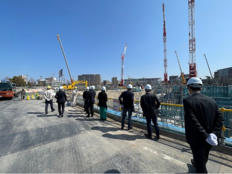 前田建設：愛知アリーナ建設現場（アナリスト向け現場見学会）